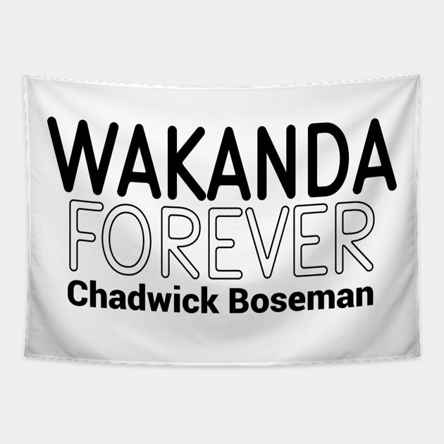 Wakanda Forever, R.I.P Chadwick Boseman Tapestry by Redmart