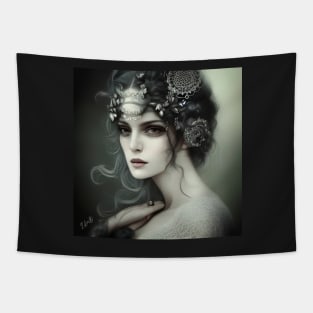 Vintage Lady witch Tapestry