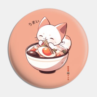 Kawaii bob tail cat Pin