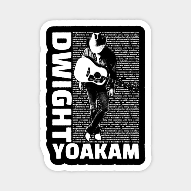 Dwight Yoakam Magnet by BrutalGrafix Studio