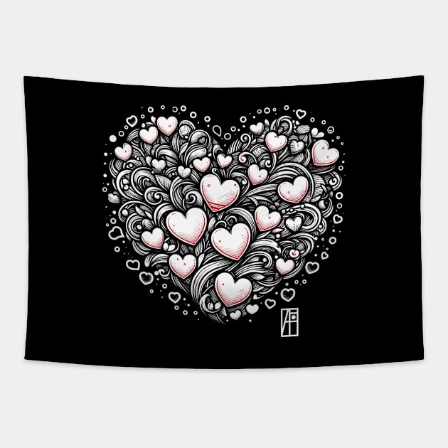 Heart for you - Valentine's Day - Heart shape - Love Tapestry by ArtProjectShop