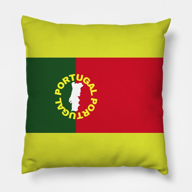 Portuguese Flag Colors Pillow by aybe7elf