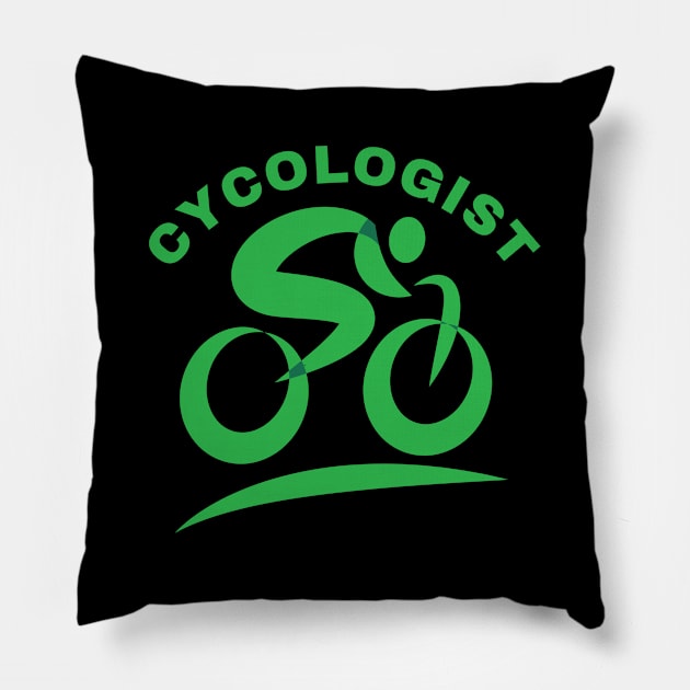 Cycologist Pillow by MtWoodson