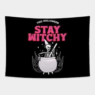 This Halloween Stay Witchy Tapestry