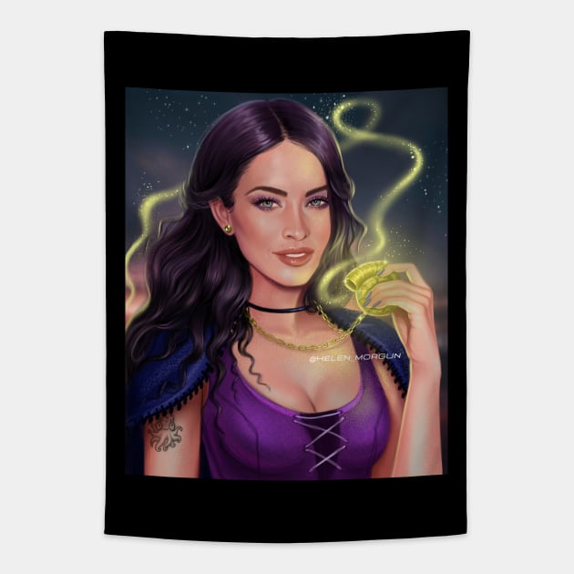 Vanessa from little mermaid Tapestry by helen_morgun