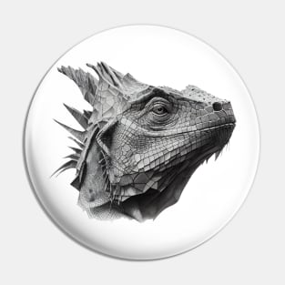 Polygonal iguana Pin