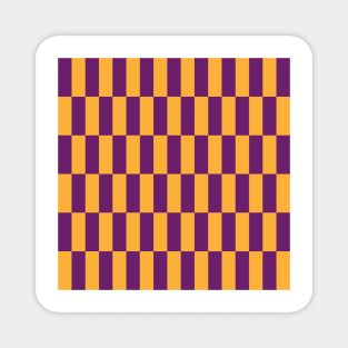 Purple Orange Rectangle Magnet