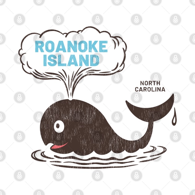 Roanoke Island, NC Summertime Vacationing Whale Spout by Contentarama