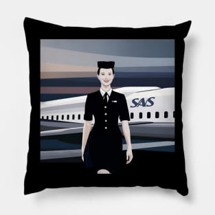 scandinavian stewardess Pillow