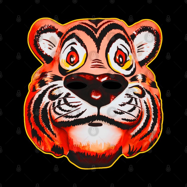 Cute Tiger Mask by TJWDraws