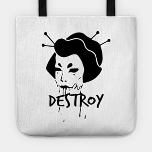 Destroy Geisha Zombie Tote