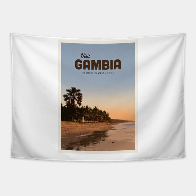 Visit Gambia Tapestry by Mercury Club