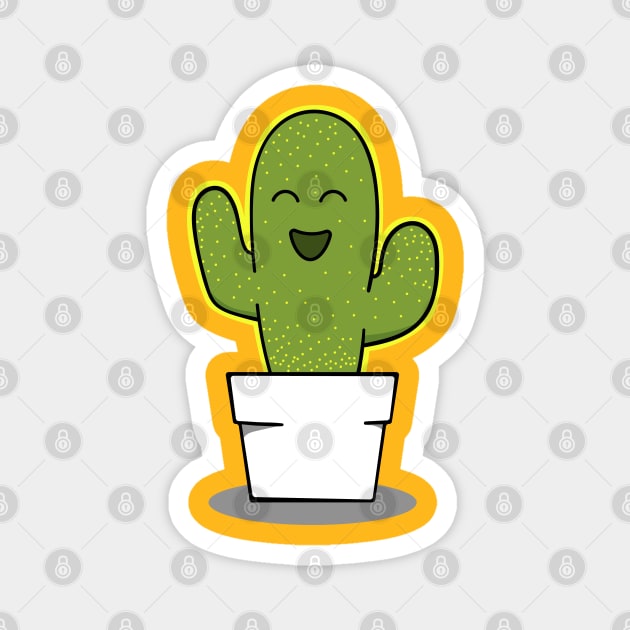 Happy cactus Magnet by nielsrevers