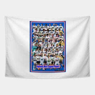 englands most capped players artwork, print, posters Tapestry