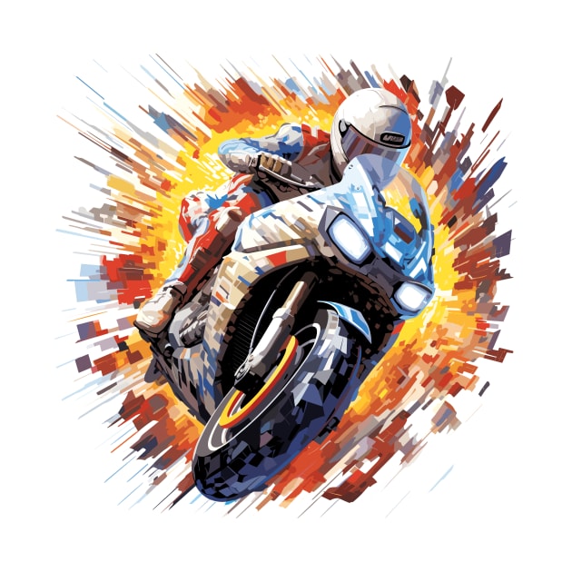 Moto Racing Fast Speed Competition Abstract by Cubebox