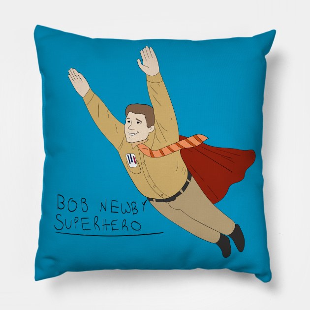 Bob Newby Superhero Pillow by Selinerd