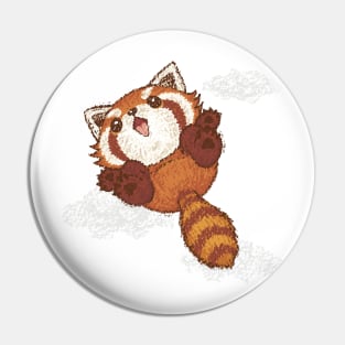 Red panda jump Pin