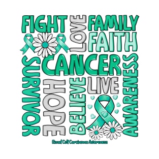 Renal Cell Carcinoma Awareness Awareness - Fight love survivor ribbon T-Shirt