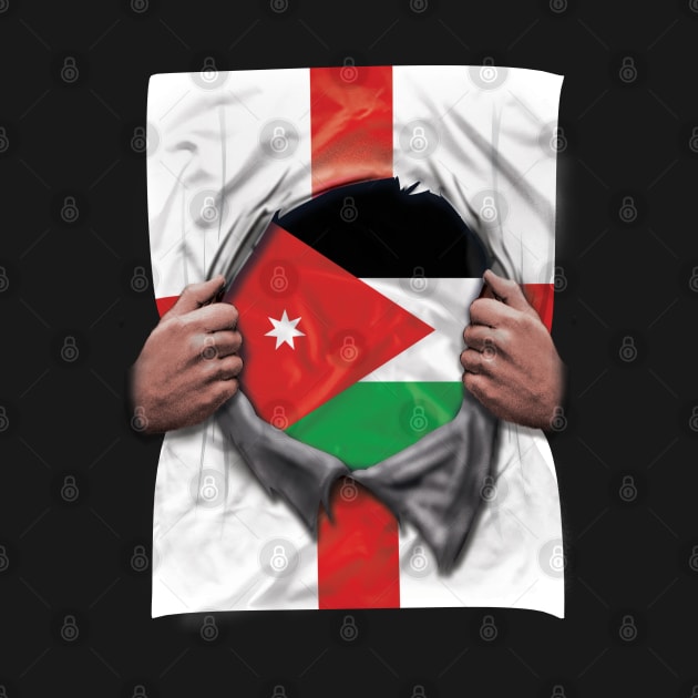 Jordan Flag English Flag Ripped - Gift for Jordanian From Jordan by Country Flags