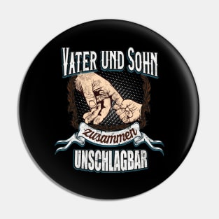 Vater & Sohn unschlagbar Pin