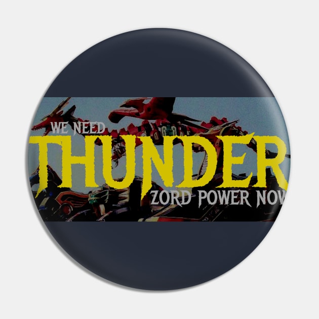 Power Rangers - Thunder Zord Power Pin by OfficeBros