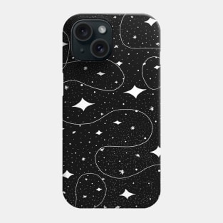 Minimalist Stars and Galaxies In Space Phone Case