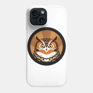 Great horned Owl Logo Phone Case