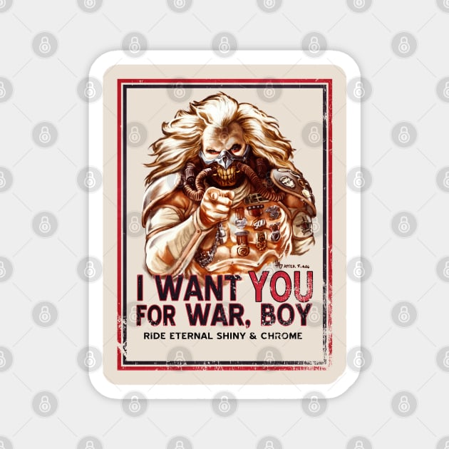 I Want YOU for WAR, BOY Magnet by grungethemovie