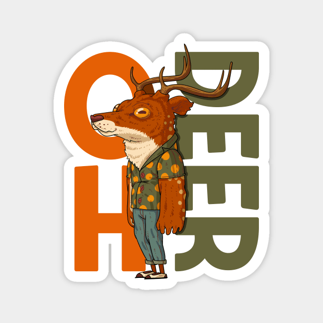 Oh Deer Magnet by WeAreTheWorld