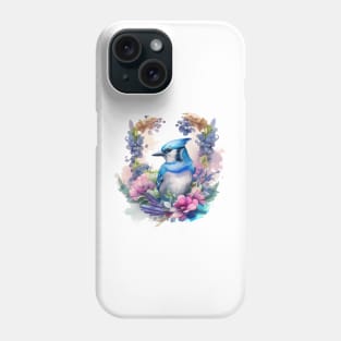 Bluejay Floral Phone Case