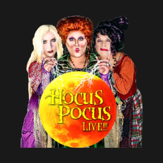 Hocus Pocus Live Moon Tshirt by Summer Orlando