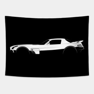 Mercedes-Benz SLS AMG Black Series Silhouette Tapestry