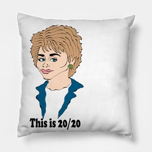 BARBARA WALTERS FAN ART Pillow