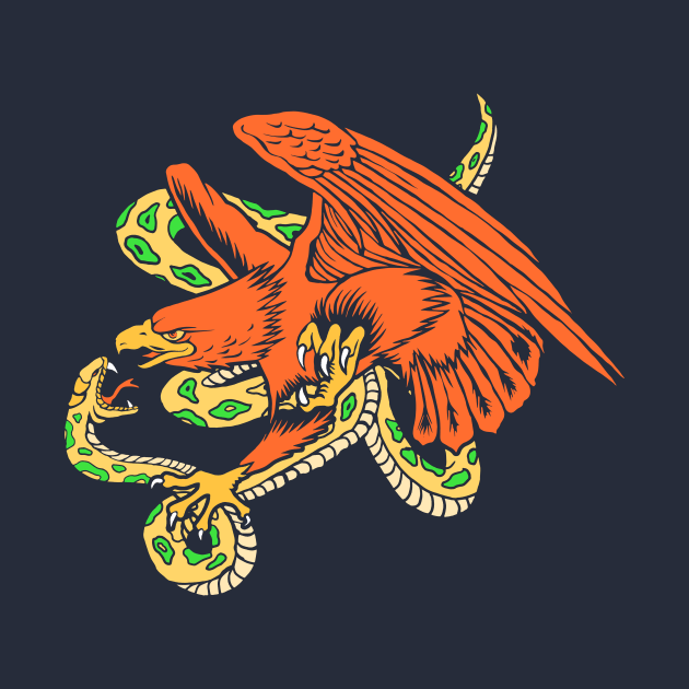 Eagle & Snake by machmigo