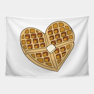 Heart Shaped Waffle Tapestry