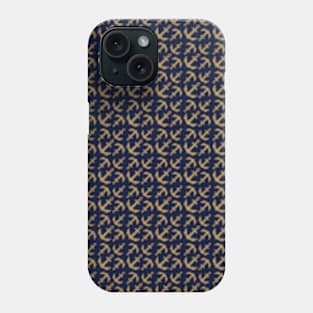 Anchors Gold Pattern Phone Case