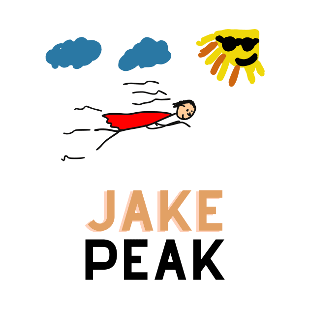 Jake Peak, superhero, Super Guy, Funny T-Shirt, Funny Tee, Badly Drawn, Bad Drawing by Badly Drawn Design