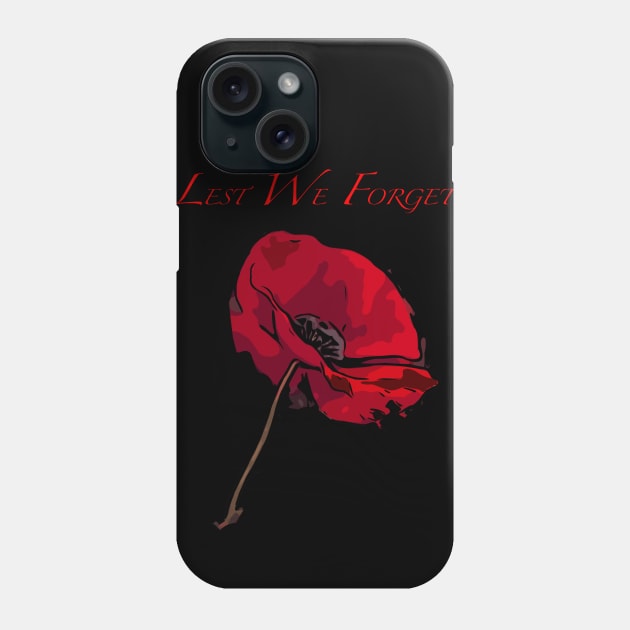 Fasbytes Remembrance Day Poppy Phone Case by FasBytes