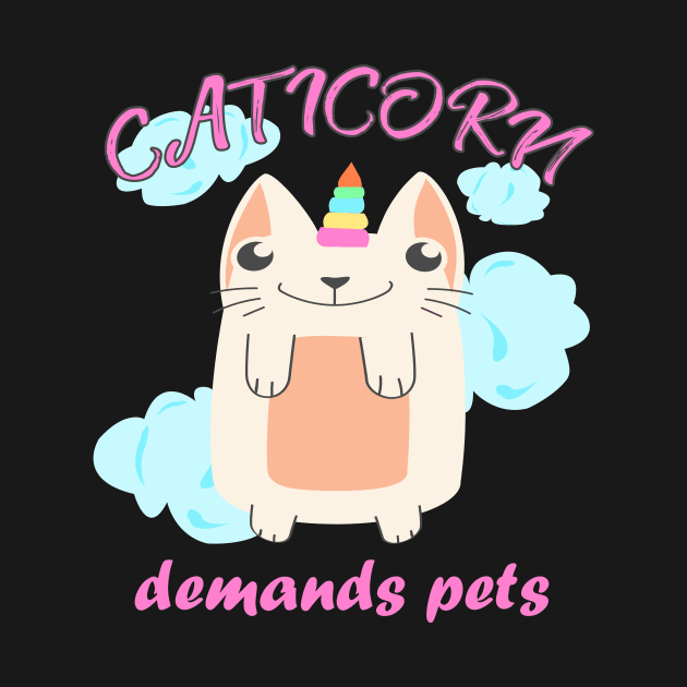 Caticorn Unicorn Cat by Foxxy Merch