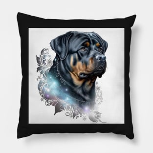 Glamorous Rottweiler Pillow