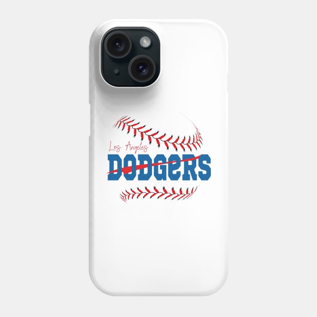 LOS ANGELES DODGERS Phone Case by soft and timeless