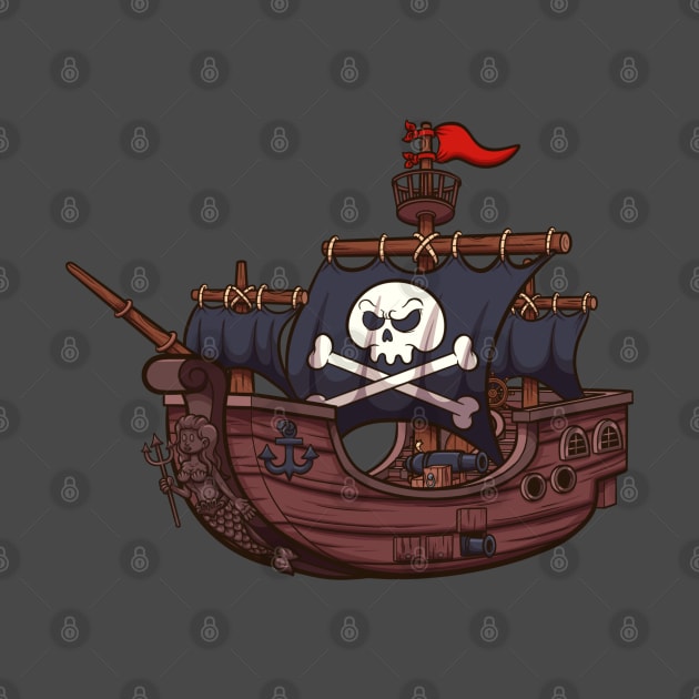 Pirate Ship by TheMaskedTooner