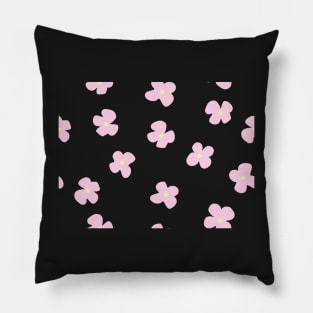 Dainty Pink Flowers Pillow