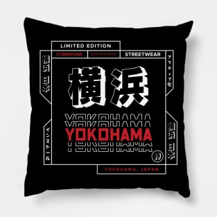 Doc Labs - Yokohama(横浜), Japan(日本) / Cyberpunk - 1 - (White/Red) Pillow