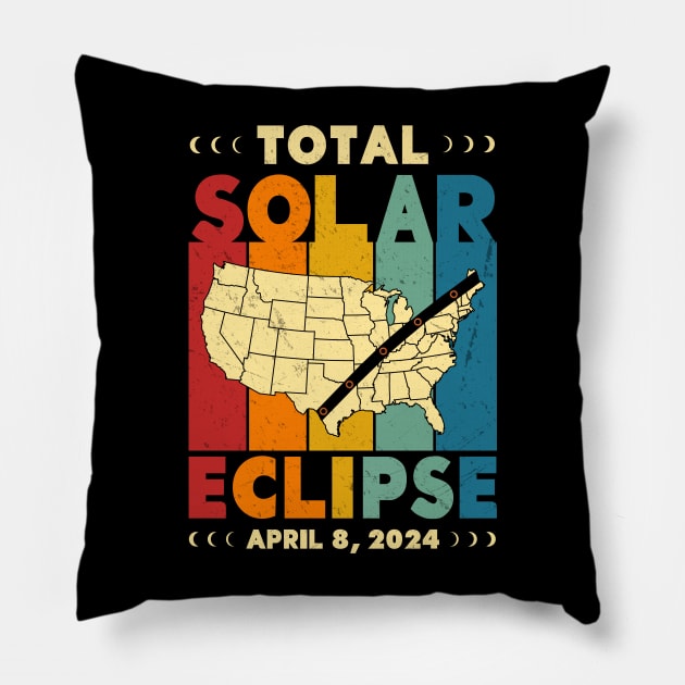 Total Solar Eclipse Pillow by HappyPeeps