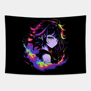 anime girl - anime style Tapestry