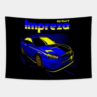 Subaru Impreza WRX Blue Outline S20 SC Tapestry