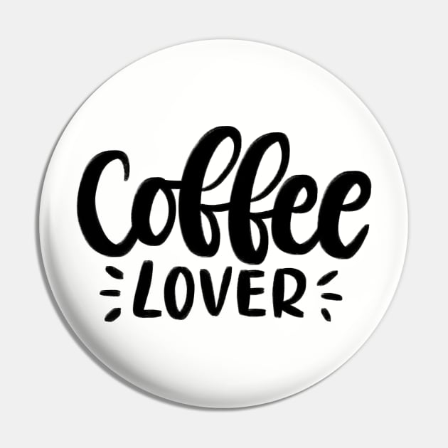 Coffee Lover Lettering Quote Pin by Slletterings