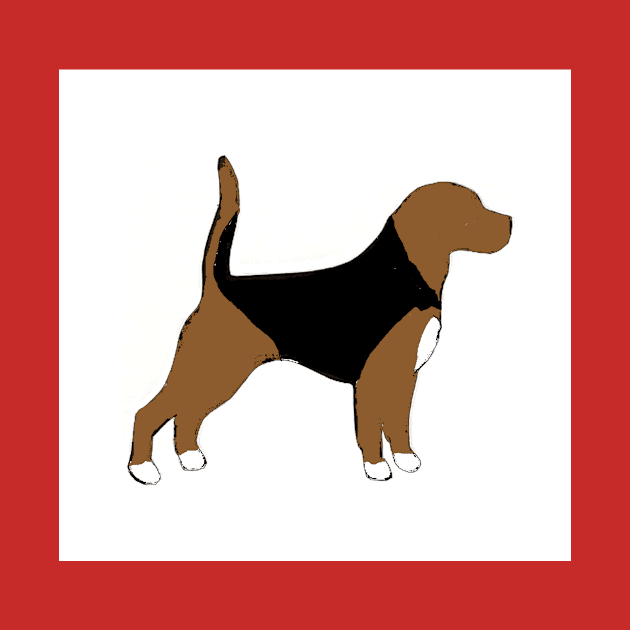 Beagle basic silhouette by Wanderingangel