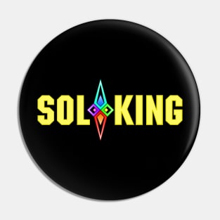 SOL KING LOGO - YELLOW TEXT Pin